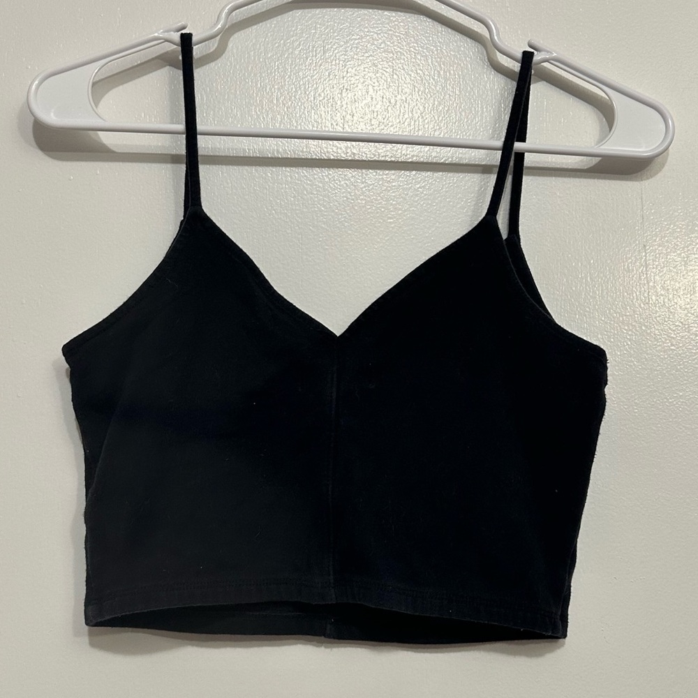Hollister back v neck crop top tank top size M
